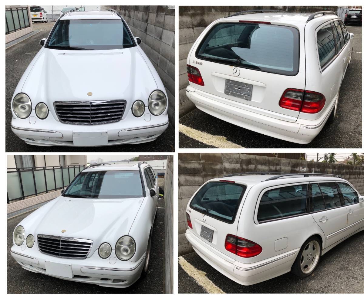 W210[ Kobe .. liquidation selling up ]2001 year Mercedes Benz E320 Wagon avantgarde [AMG specification * black leather * roof ]* presently immovable car - receipt hope (GW quotient .OK)