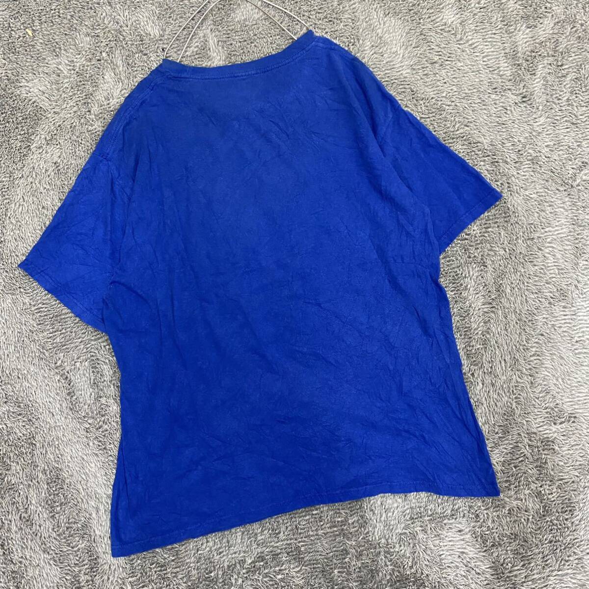 SUPERMAN スーパーマン Tシャツ 半袖カットソー サイズL ブルー 青 メンズ トップス 最落なし （O18）の画像2