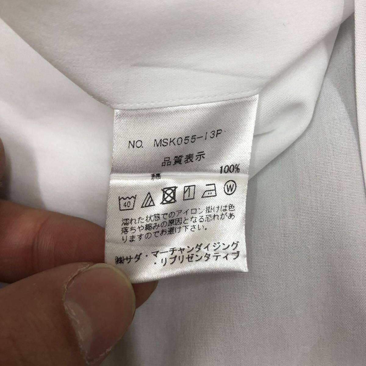 Maker's Shirt Kamakura 鎌倉シャツ ドレスシャツ 長袖シャツ スーピマコットン サイズ40-84 ホワイト 白 メンズ トップス 最落なし（P18）_画像7