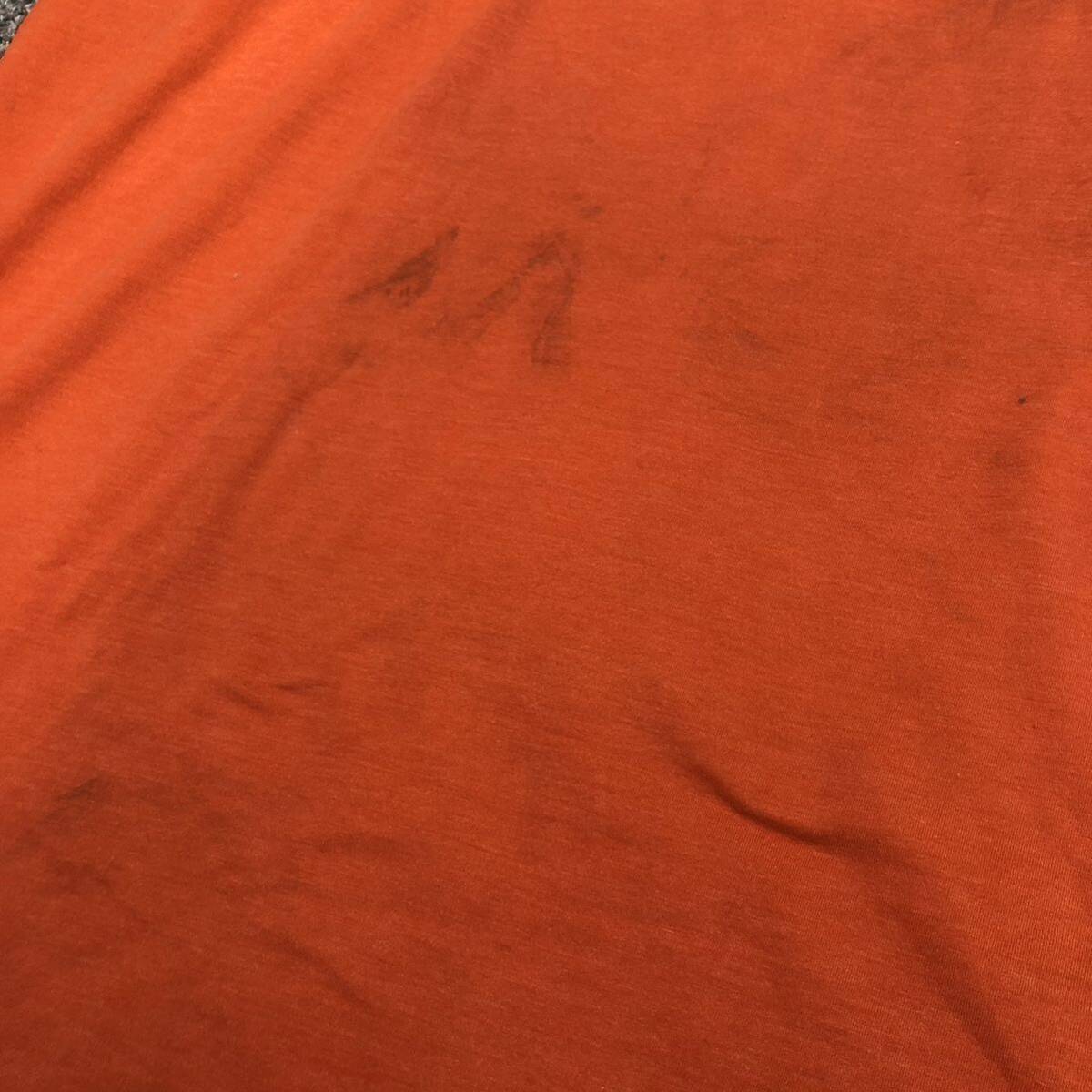 UNDER ARMOUR アンダーアーマー 半袖Tシャツ サイズ2XL ワンポイントロゴ 無地 オレンジ ヒートギア メンズ トップス 最落なし （P18）の画像8