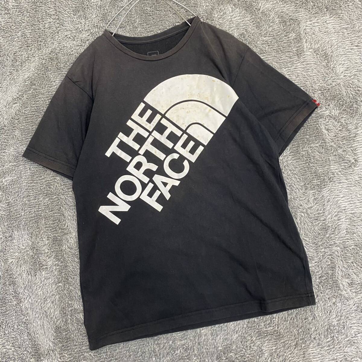 THE NORTH FACE ノースフェイス Tシャツ 半袖カットソー サイズL ブラック 黒 メンズ トップス 最落なし （Q18）の画像1