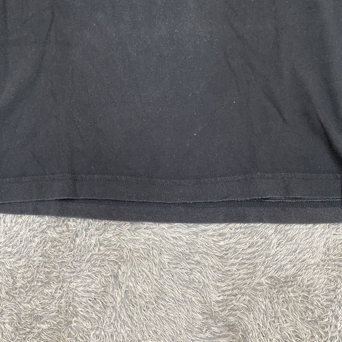 adidas アディダス Tシャツ 半袖カットソー サイズL ブラック 黒 レディース トップス 最落なし （S18）_画像4