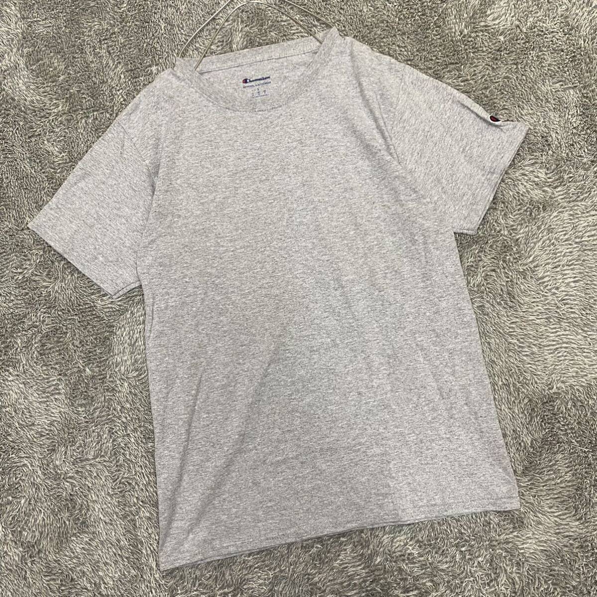 Champion チャンピオン Tシャツ 半袖カットソー サイズS グレー 灰色 メンズ トップス 最落なし （T18）_画像1