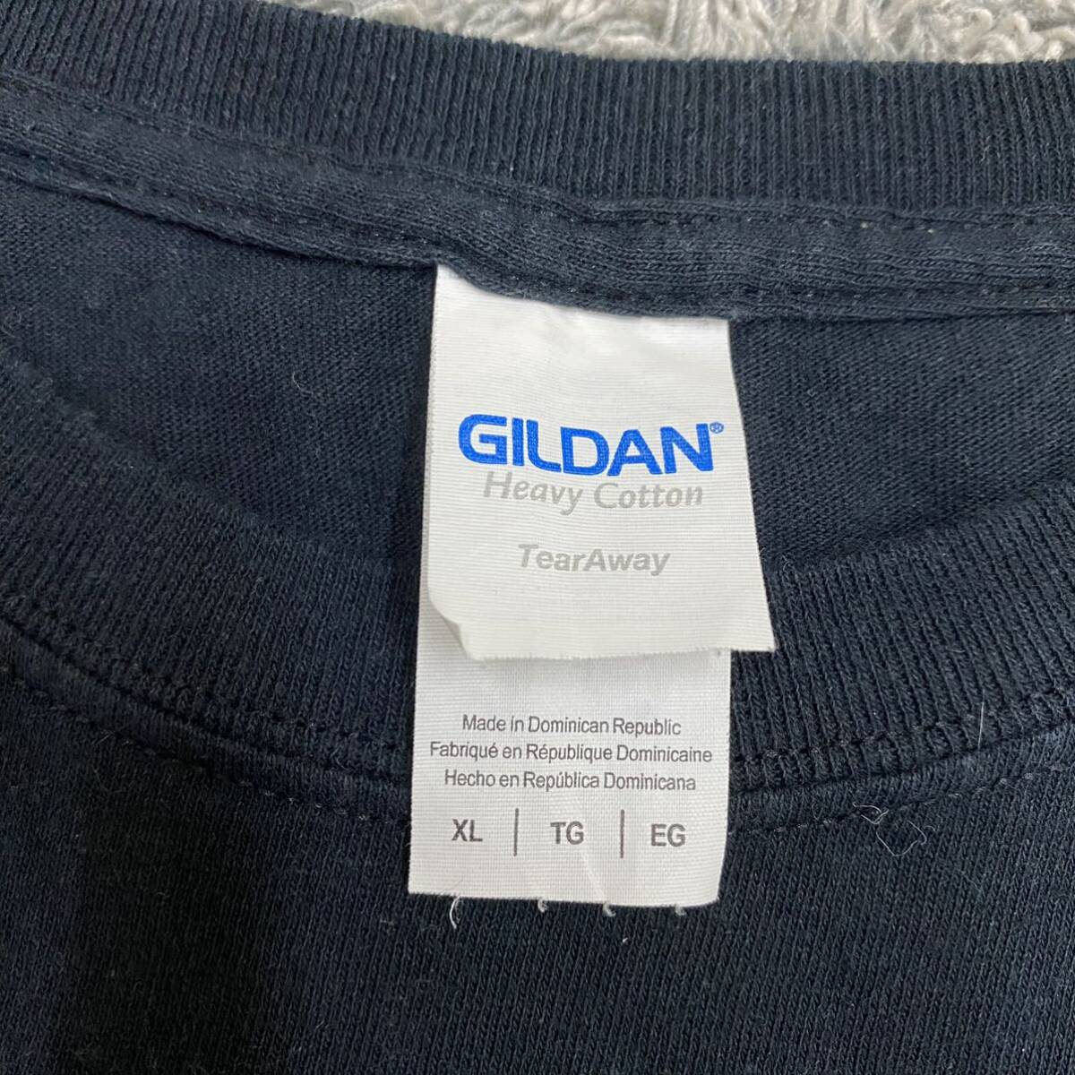 GILDAN ギルダン Tシャツ 半袖カットソー サイズXL ブラック 黒 メンズ トップス 最落なし （U18）_画像6