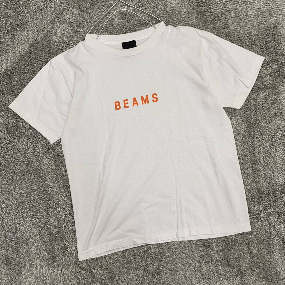 BEAMS ビームス Tシャツ 半袖カットソー サイズS ホワイト 白 メンズ トップス 最落なし （U18）の画像1
