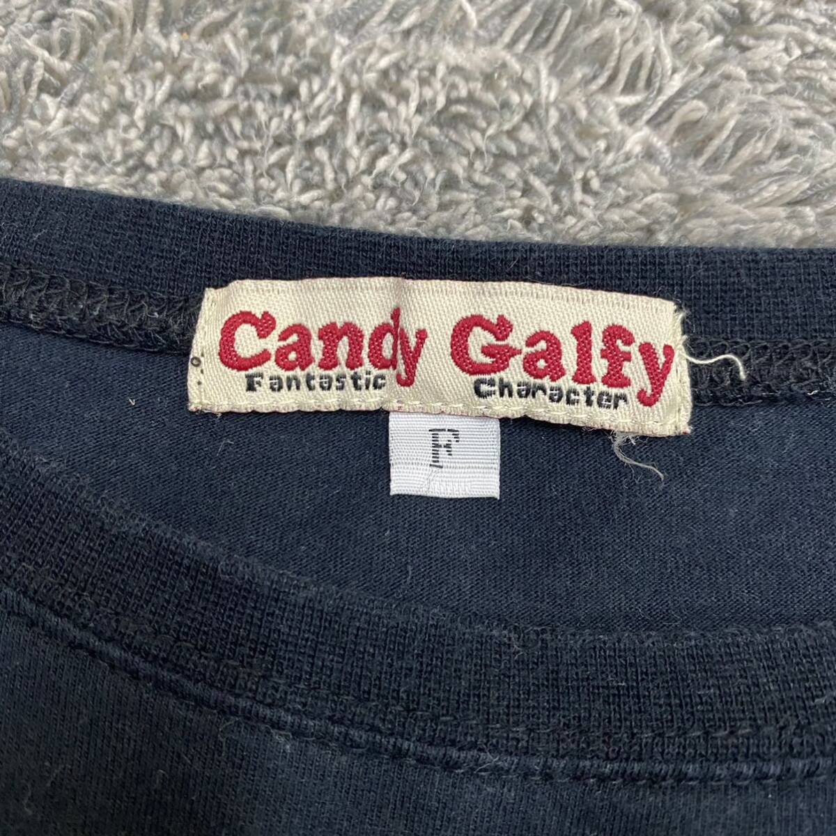 GALFY ガルフィー Tシャツ 半袖カットソー サイズFree フリーサイズ ブラック 黒 レディース トップス 最落なし （U18）の画像6