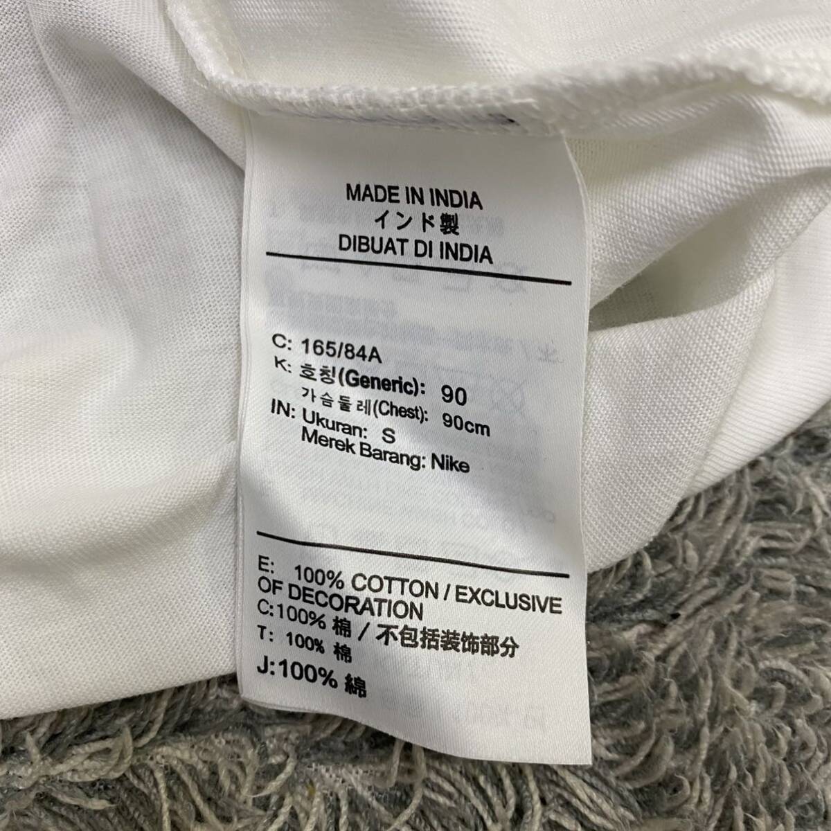 NIKE ナイキ Tシャツ 半袖カットソー サイズS ホワイト 白 メンズ トップス 最落なし （U18）の画像7