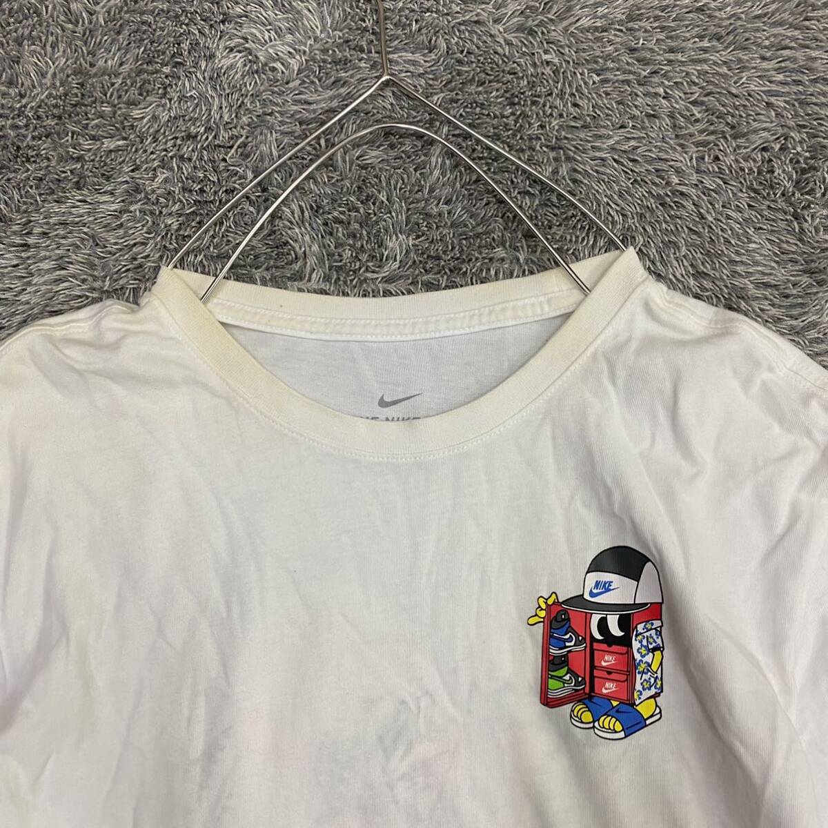 NIKE ナイキ Tシャツ 半袖カットソー サイズL ホワイト 白 メンズ トップス 最落なし （U18）_画像3