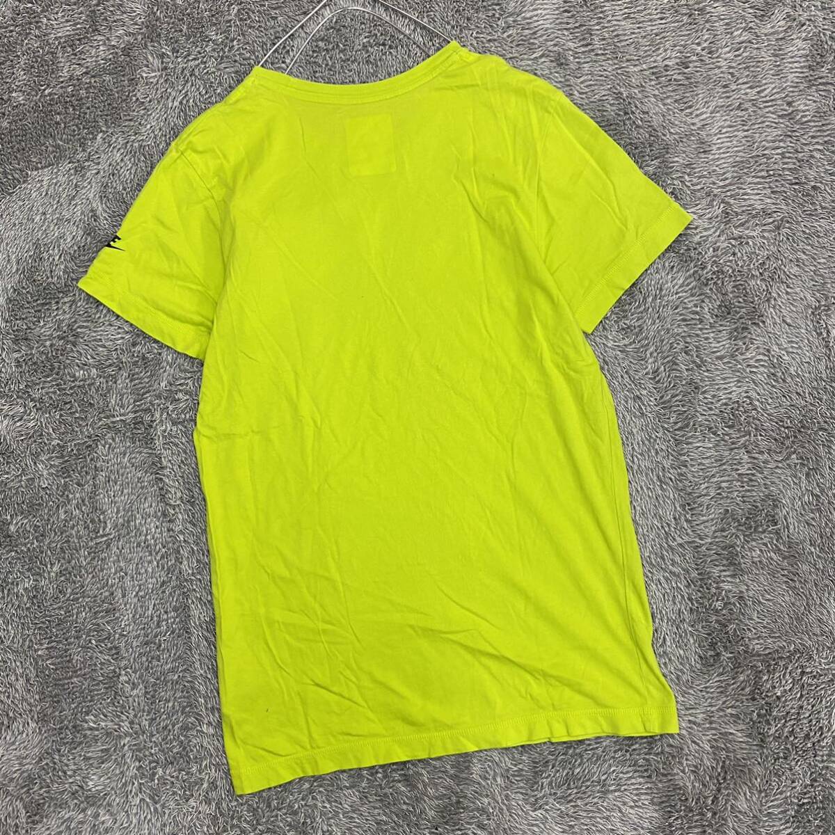 NIKE ナイキ Tシャツ 半袖カットソー サイズL イエロー 黄色 メンズ トップス 最落なし （U18）の画像2