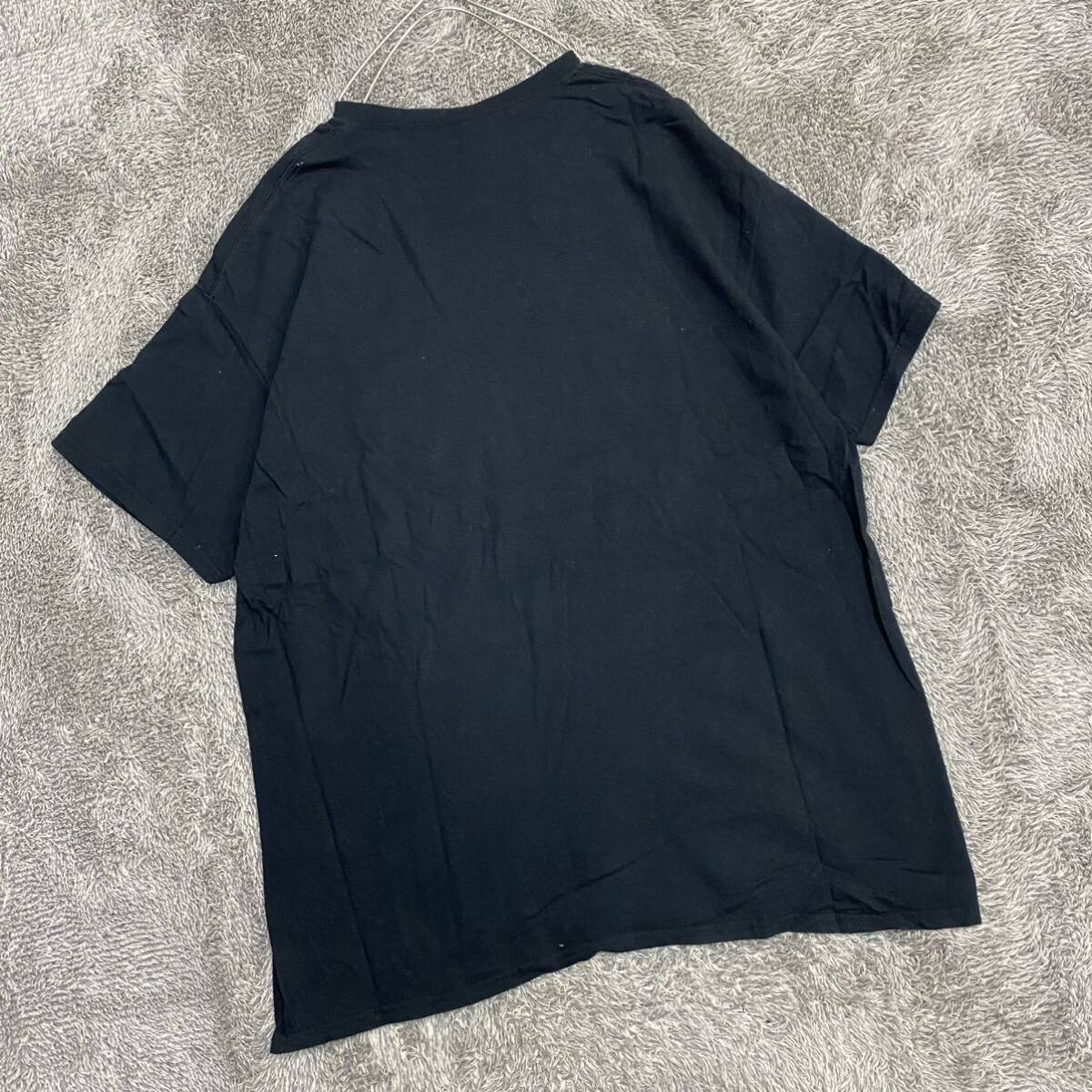 GILDAN ギルダン Tシャツ 半袖カットソー サイズXL ブラック 黒 メンズ トップス 最落なし （U18）の画像2
