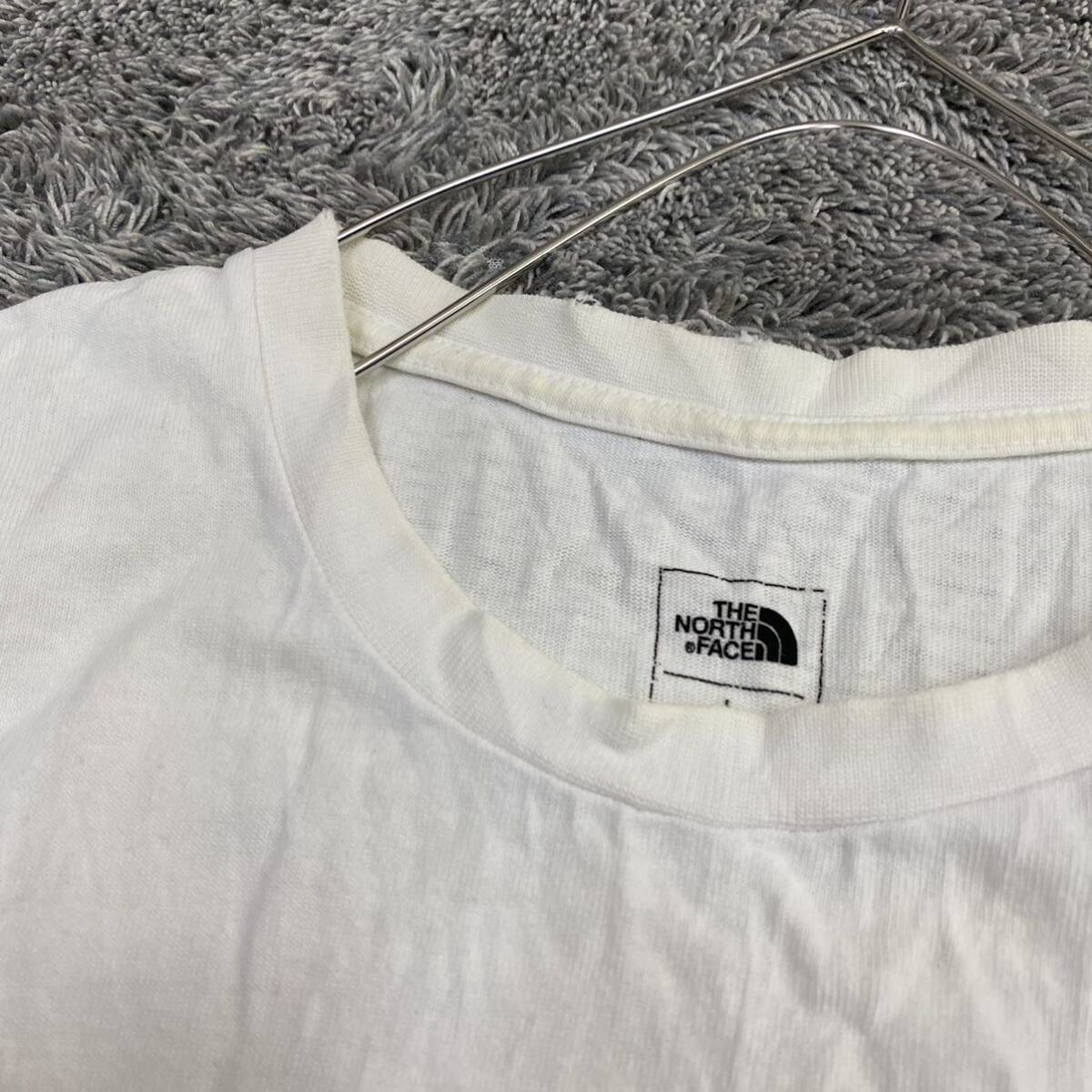 THE NORTH FACE ノースフェイス Tシャツ 半袖カットソー サイズL ホワイト 白 メンズ トップス 最落なし （X18）の画像10