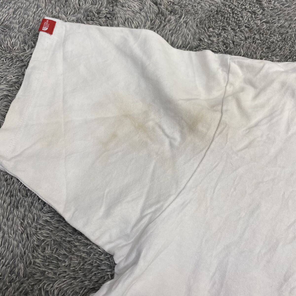 THE NORTH FACE ノースフェイス Tシャツ 半袖カットソー サイズL ホワイト 白 メンズ トップス 最落なし （X18）の画像9