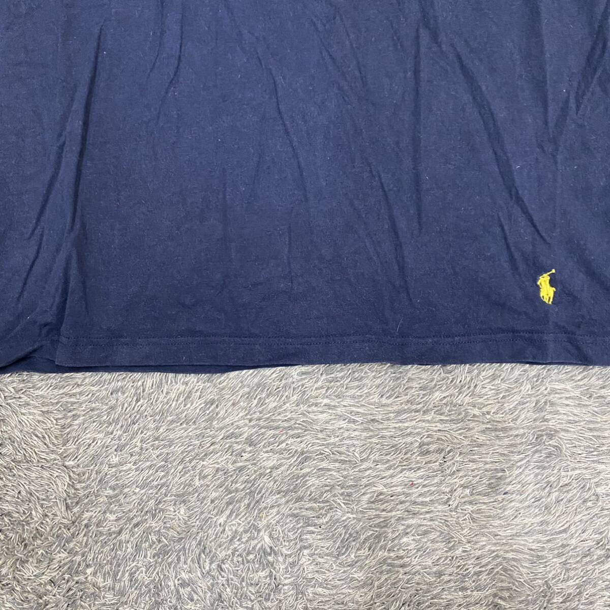 POLO RALPH LAUREN ラルフローレン Tシャツ 半袖カットソー サイズM ネイビー 紺色 メンズ トップス 最落なし （X18）の画像4