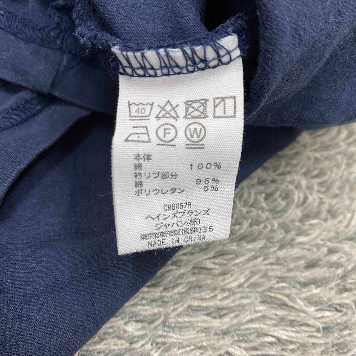 POLO RALPH LAUREN ラルフローレン Tシャツ 半袖カットソー サイズM ネイビー 紺色 メンズ トップス 最落なし （X18）の画像7