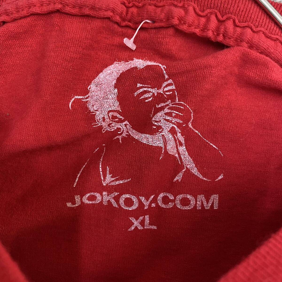 VINTAGE ヴィンテージ JOKOY.COM Tシャツ 半袖カットソー サイズXL レッド 赤 メンズ トップス 最落なし （X18）の画像6