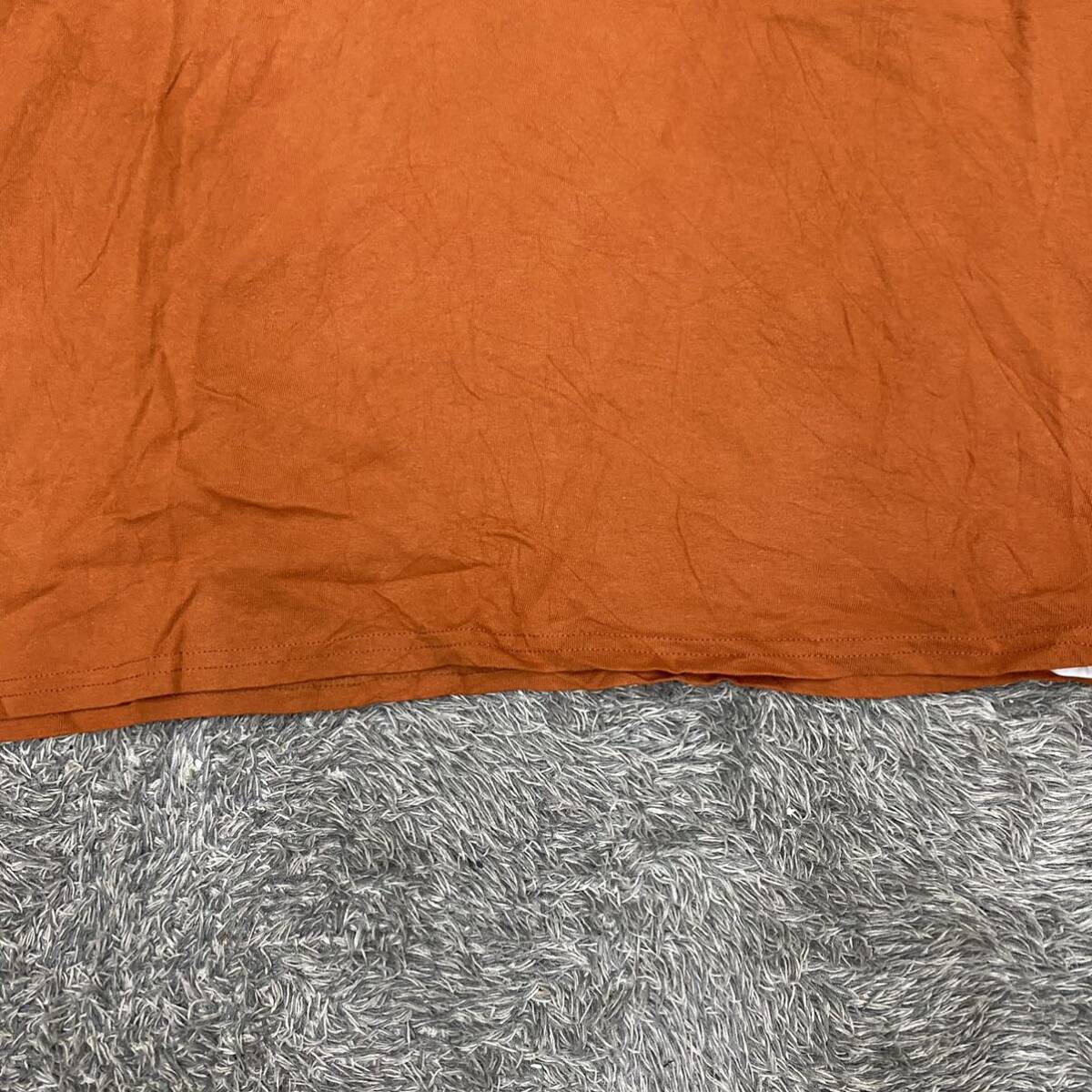 RUSSELL ラッセル Tシャツ 半袖カットソー サイズXL オレンジ メンズ トップス 最落なし （X18）の画像4