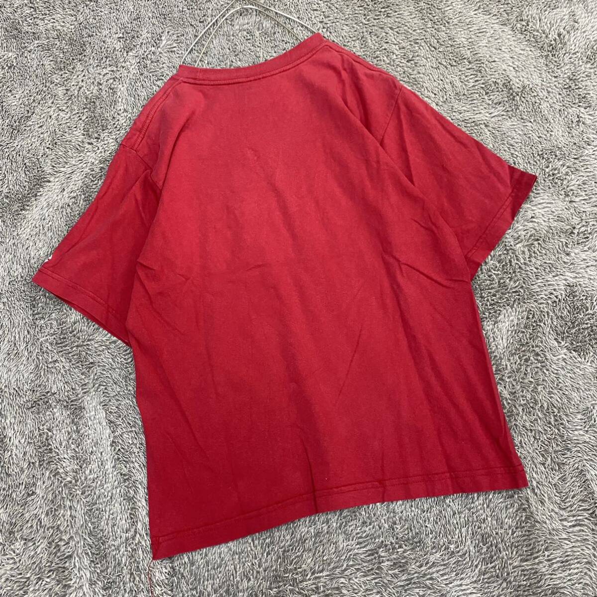 Champion チャンピオン Tシャツ 半袖カットソー サイズL レッド 赤 メンズ トップス 最落なし （Z18）の画像2