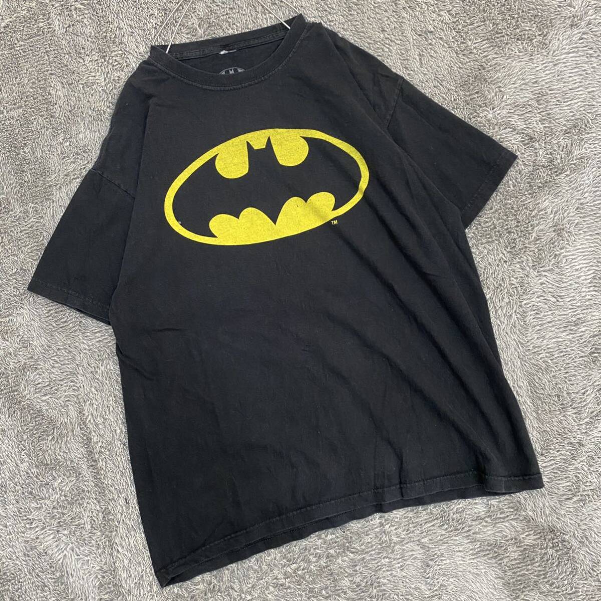 BATMAN バットマン ムービー Tシャツ 半袖カットソー サイズL ブラック 黒 メンズ トップス 最落なし （Z18）の画像1