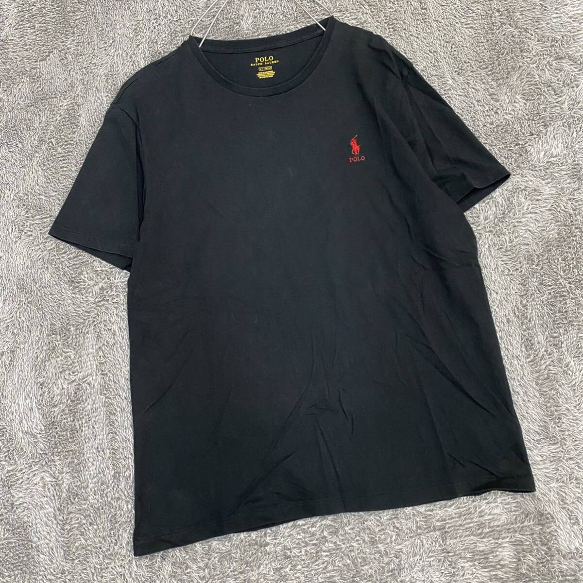 POLO RALPH LAUREN ラルフローレン Tシャツ 半袖カットソー サイズM ブラック 黒 メンズ トップス 最落なし （A19）の画像1