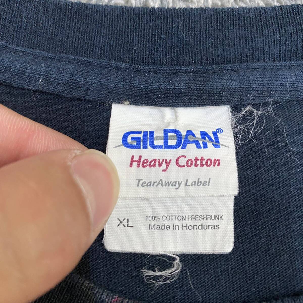 GILDAN ギルダン 髑髏 ドクロ Tシャツ 半袖カットソー サイズXL ブラック 黒 メンズ トップス 最落なし （A19）の画像6