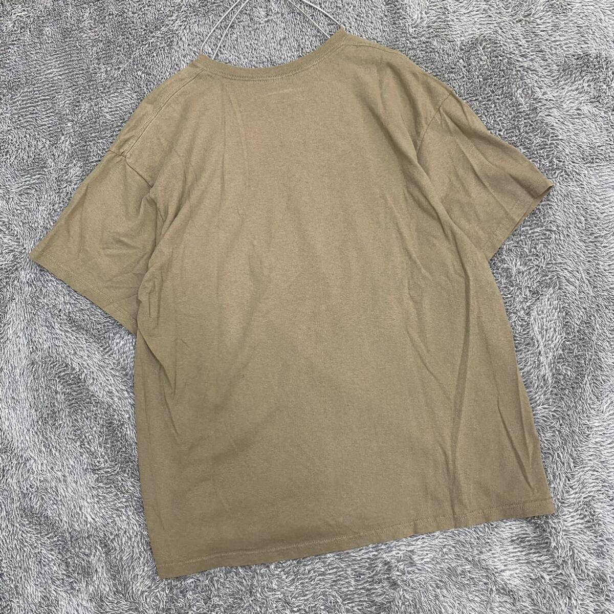 DELTA デルタ Tシャツ 半袖カットソー サイズXL ブラウン 茶色 メンズ トップス 最落なし （A19）の画像2