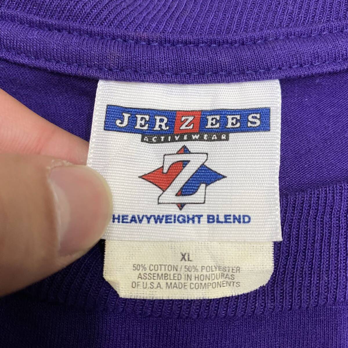 JERZEES ジャージーズ Tシャツ 半袖カットソー サイズXL パープル 紫 メンズ トップス 最落なし （A19）_画像6