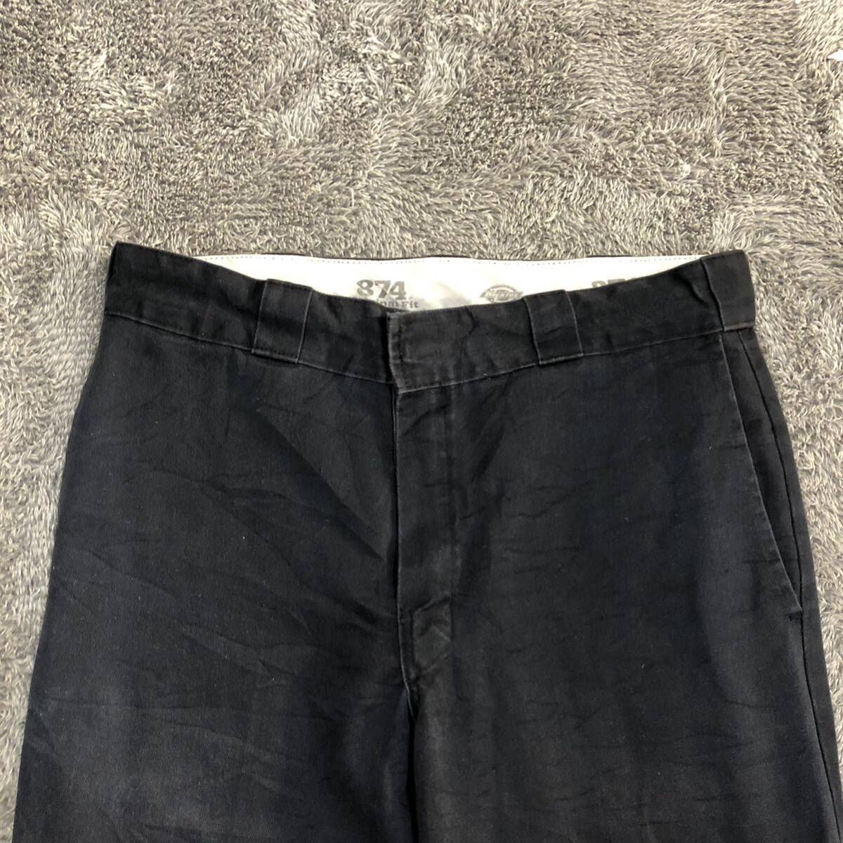 Dickies ディッキーズ ストレートチノパンツ ワークパンツ サイズM相当 874 original fit ネイビー 紺色 メンズ ボトムス 最落なし （C19）の画像3