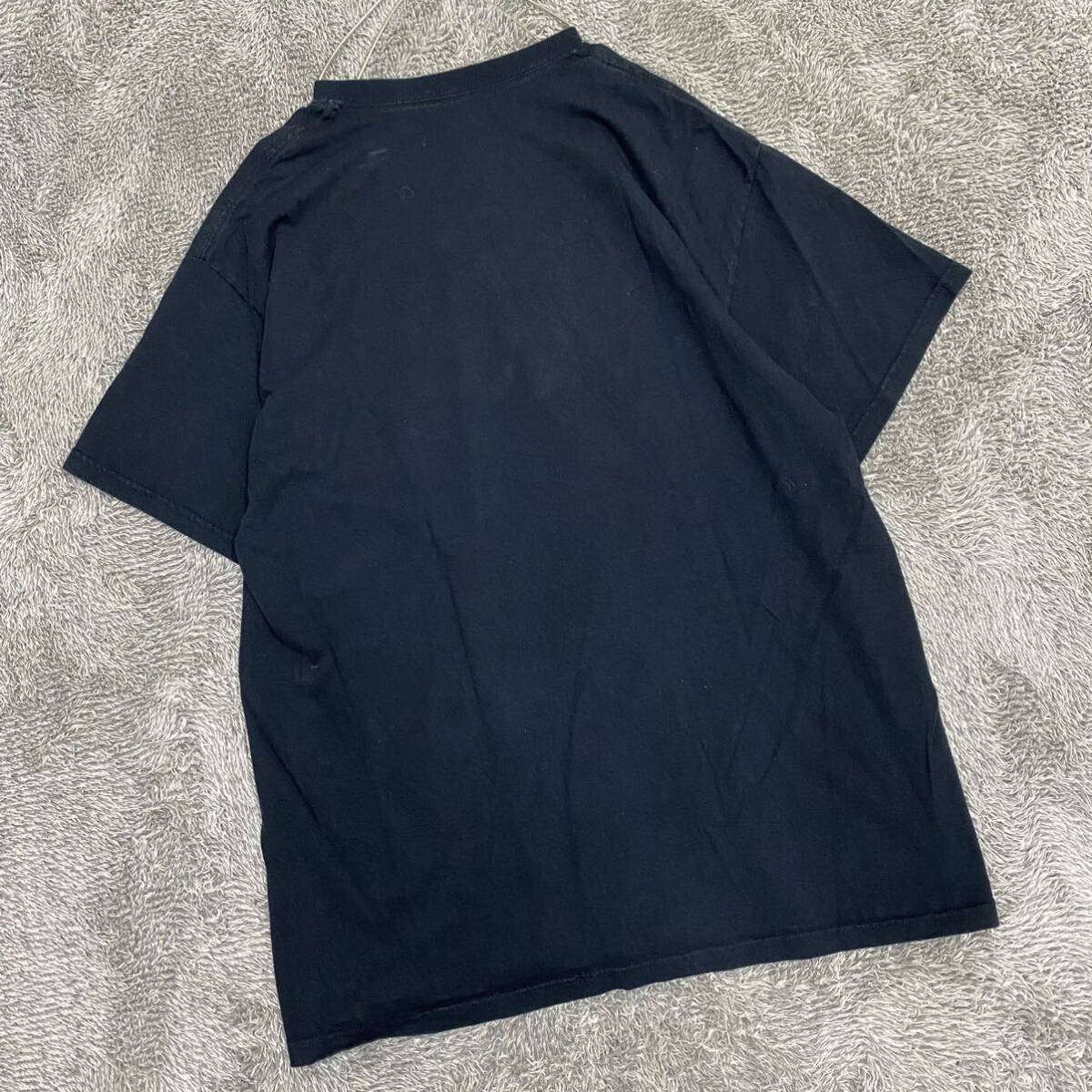PORT&COMPANY ポートアンドカンパニー Tシャツ 半袖カットソー サイズXL ブラック 黒 メンズ トップス 最落なし （D19）_画像2