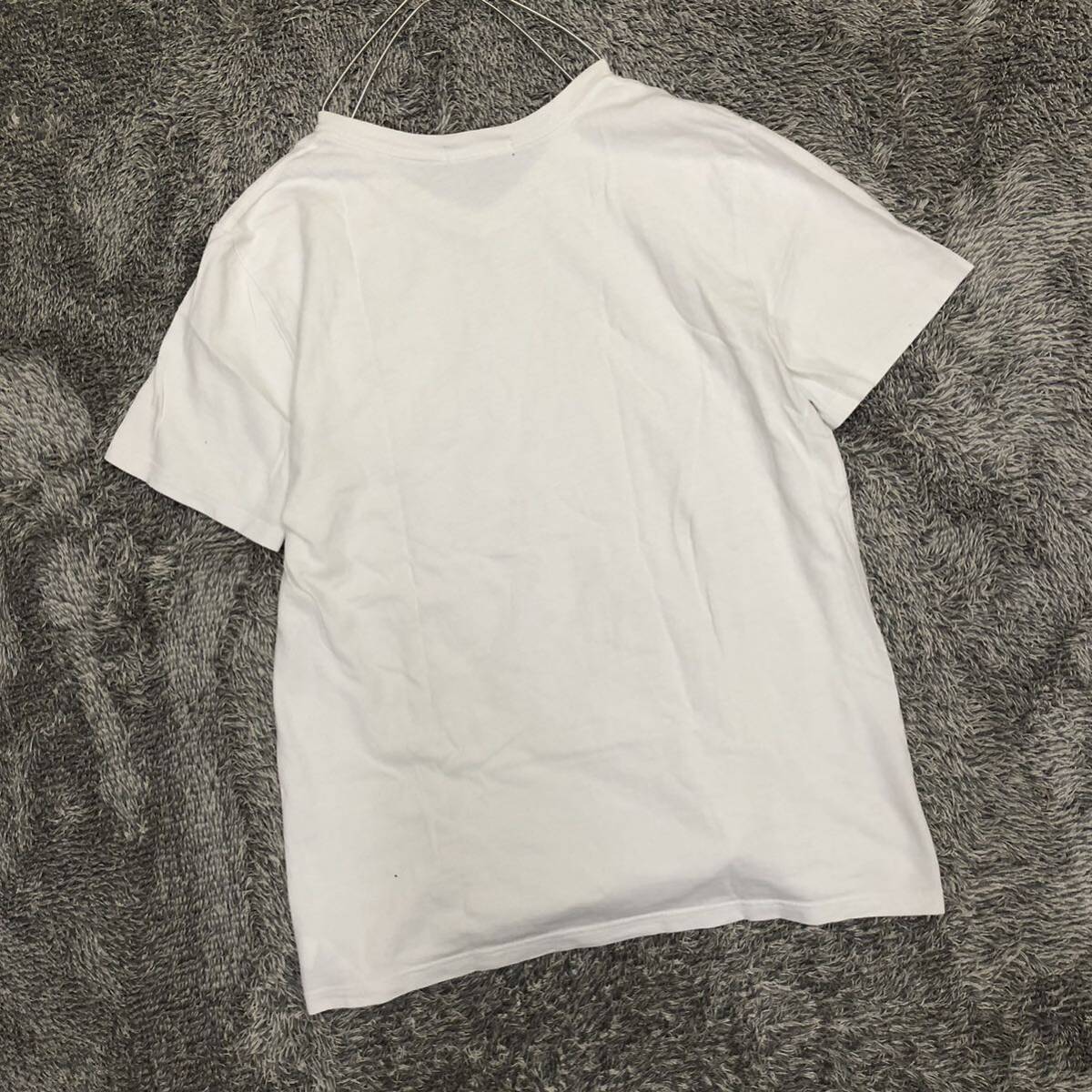 Polo Ralph Lauren ポロラルフローレン 半袖Tシャツ Vネック サイズL ポケットT ワンポイント ホワイト 白 メンズ トップス 最落無 （C19）の画像2