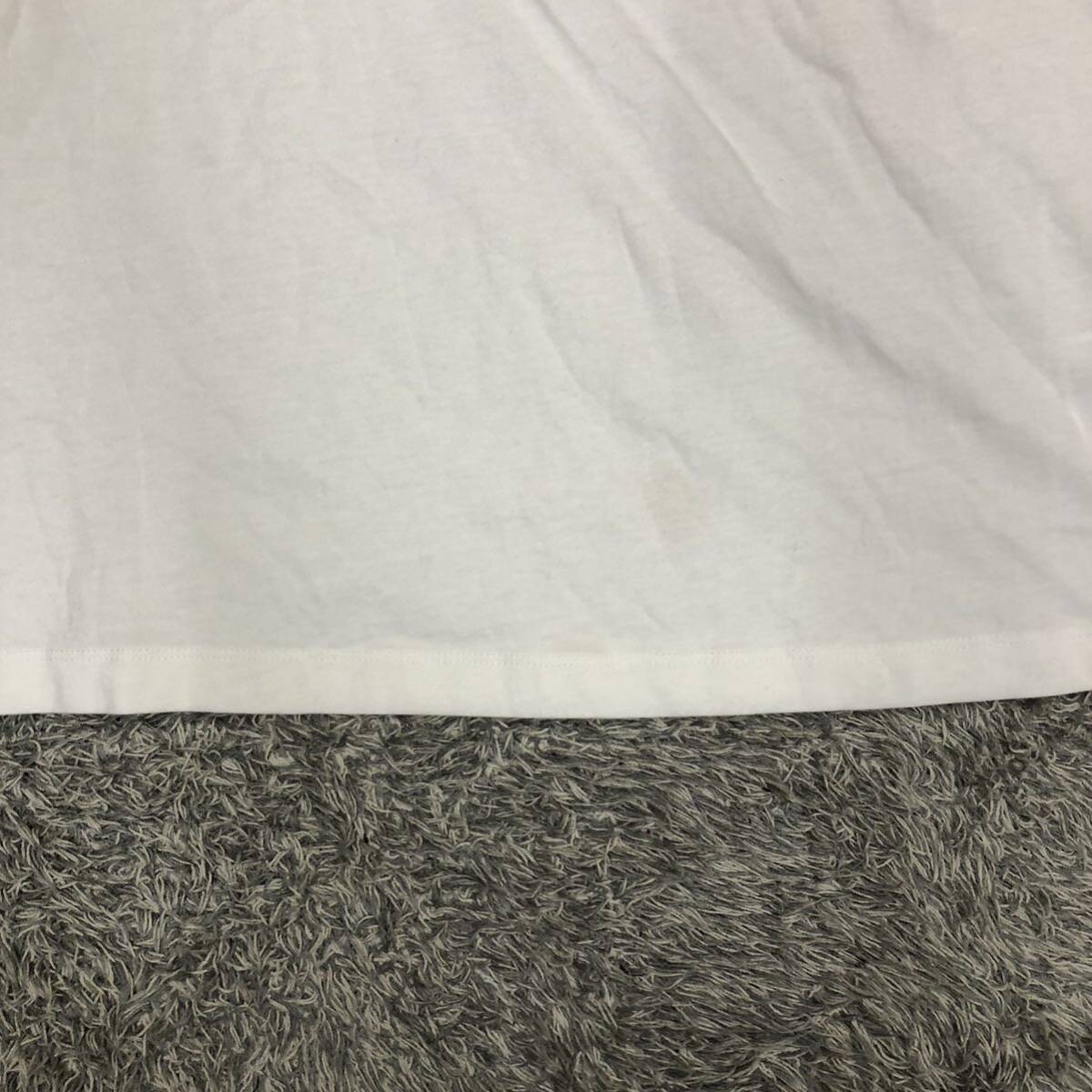 NIKE ナイキ 半袖Tシャツ 半袖カットソー サイズM プリントロゴ スウッシュ ホワイト 白 コットン メンズ トップス 最落なし （D19）の画像4