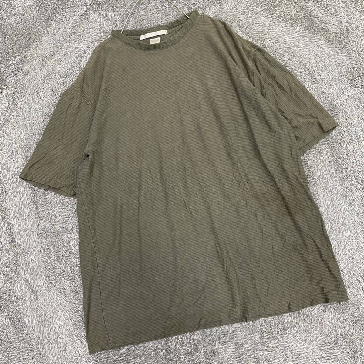 PERRY ELLIS ペリーエリス Tシャツ 半袖カットソー サイズXL グリーン 緑 メンズ トップス 最落なし （F19）_画像1