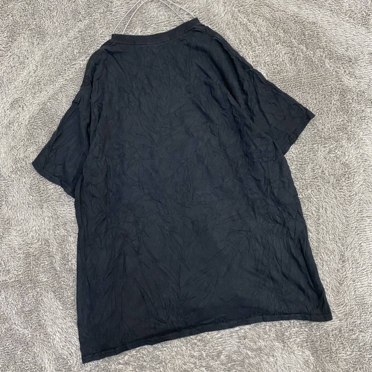 US古着 GILDAN ギルダン Tシャツ 半袖カットソー サイズXL ブラック 黒 メンズ トップス 最落なし （F19）の画像2