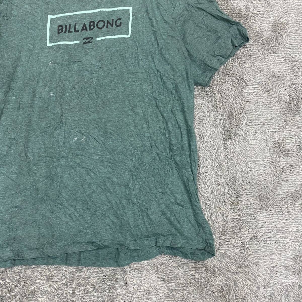 BILLABONG ビラボン Tシャツ 半袖カットソー サイズXL グリーン 緑 メンズ トップス 最落なし （G19）_画像5