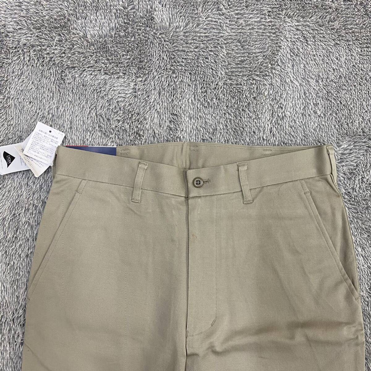 【3点セット】新品未使用 デッドストック OLD UNIQLO ユニクロ ストレッチパンツ チノパン ウエスト79cm ベージュ メンズ （J19-2）_画像4