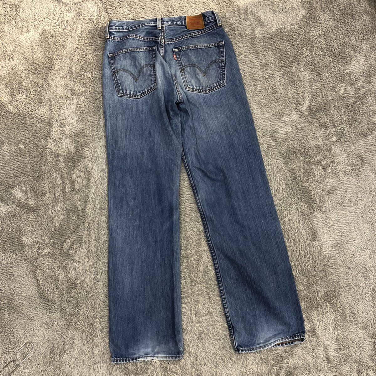 Levi's リーバイス 504 ストレートジーンズ デニムパンツ 31インチ インディゴ コットン ジッパーフライ メンズ ボトムス 最落なし （J19）_画像2