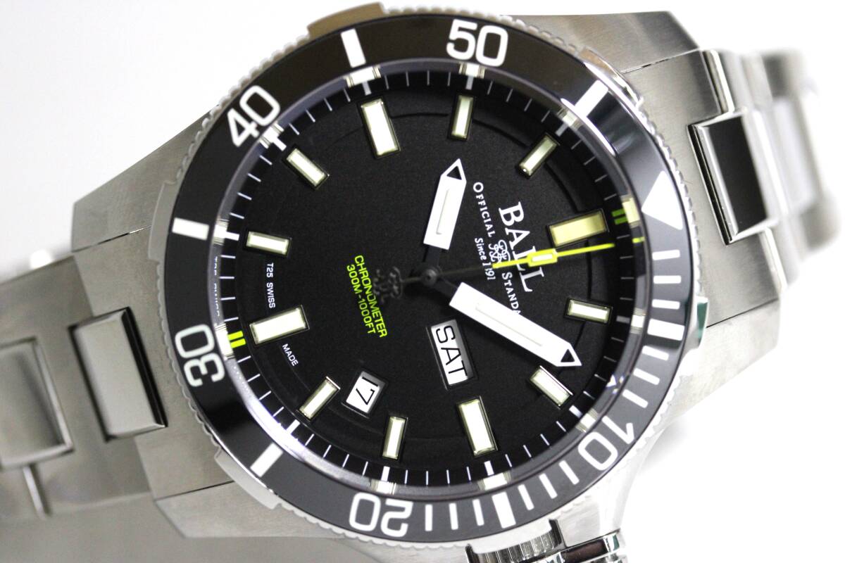 新品 BALL WATCH ボールウォッチ サブマリン ウォーフェア セラミック自動巻き腕時計 ハイドロカーボン DM2236A-SCJ-BK 並行 407,000円の画像3