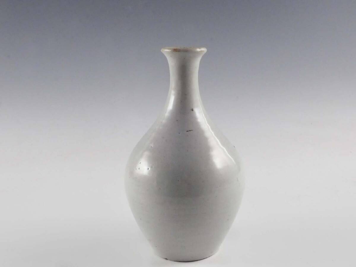 0.0 первый период Imari белый фарфор бутылочка для сакэ цветок входить 16.8. идеальный товар Edo первый период 46kw157