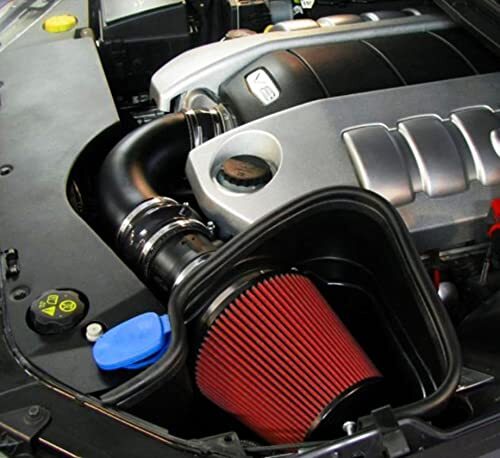 エアフィルター 赤色 セット 76mm 吸気管 自動車用 アルミ製 エアインテーク パイプ 汎用 エアクリーナー レッド_画像4