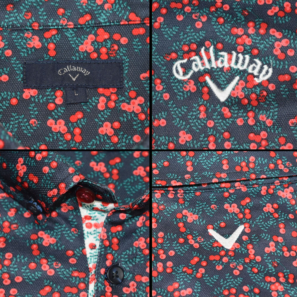 Callaway キャロウェイ ゴルフ ポロシャツ【フラワー/L】美品！_画像4