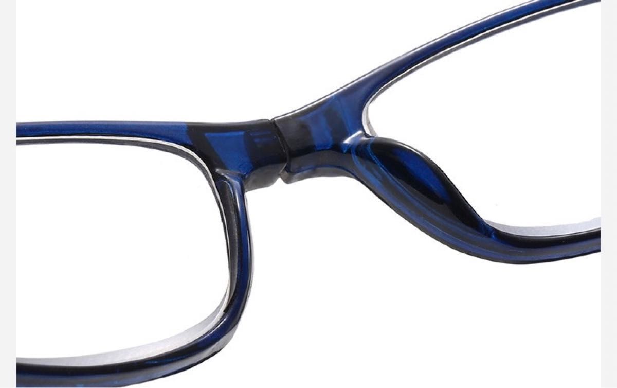 かっこいい　首掛け老眼鏡　マグネット式　ブルー　メガネ　老眼鏡+1.5 新品