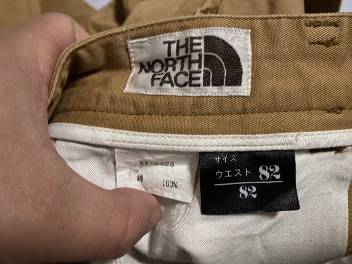 希少 80s THE NORTH FACE ザノースフェイス オールド 90s ツータック チノ パンツ カーキ パタゴニア L.L.bean エディバウアー ビンテージの画像2