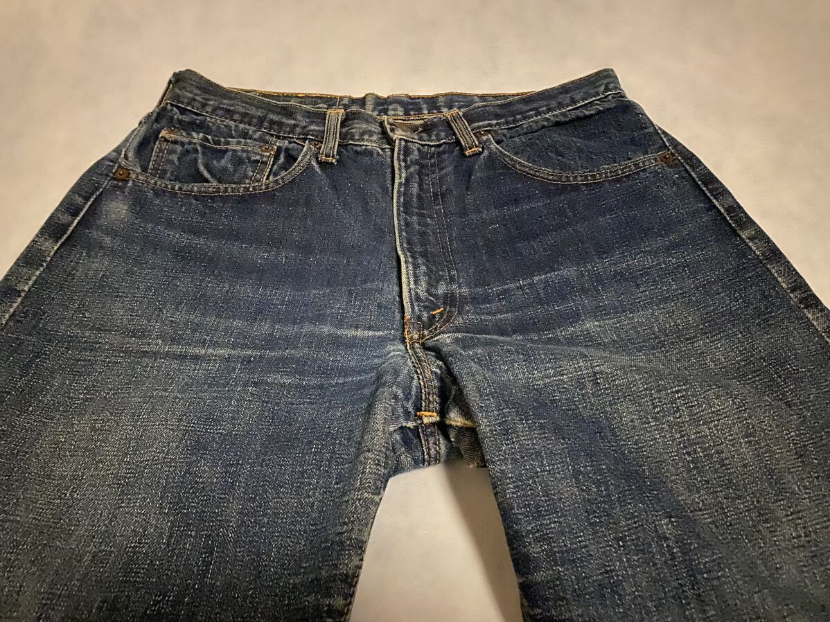 耳付き 濃紺 60s LEVI'S 505 BIGE 赤耳 オリジナル リーバイス USA製 ビンテージ デニム 501 XX 606 507 70s 557 66前期 502 50s 506 片面_画像8