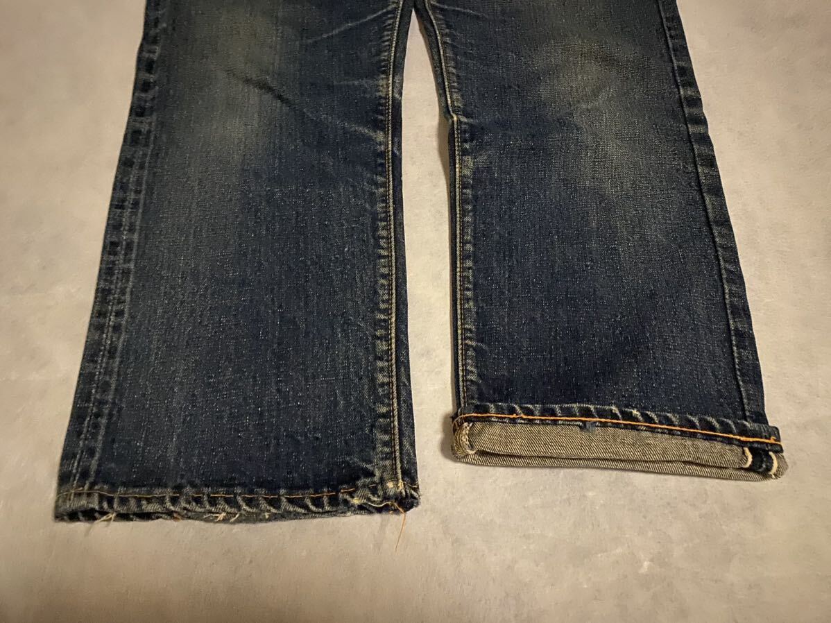 耳付き 濃紺 60s LEVI'S 505 BIGE 赤耳 オリジナル リーバイス USA製 ビンテージ デニム 501 XX 606 507 70s 557 66前期 502 50s 506 片面_画像4