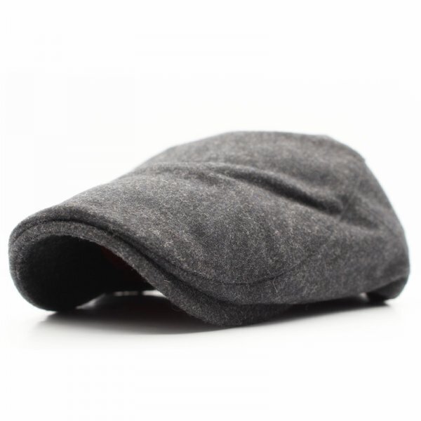  hunting cap hat plain wool . cap hat 56cm~58cm men's lady's BK autumn winter HC126-1