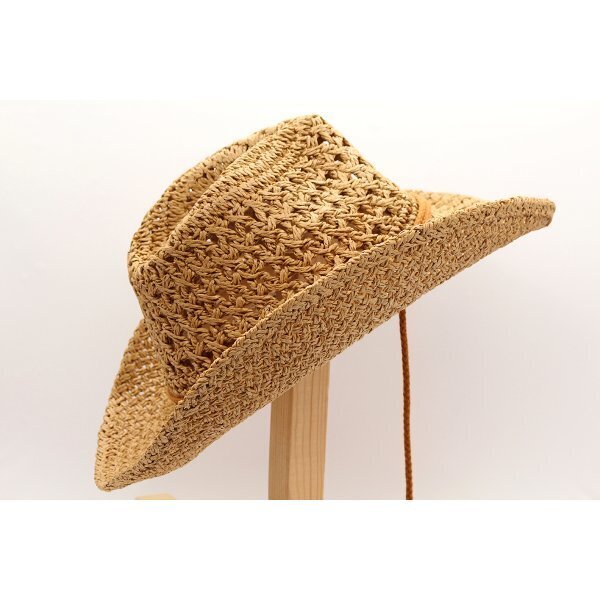  ten-gallon hat Western hat kau Boy hat straw hat .. cord attaching hook braided UV cut 56.BE spring summer SH31-8