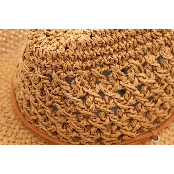  ten-gallon hat Western hat kau Boy hat straw hat .. cord attaching hook braided UV cut 56.BE spring summer SH31-8