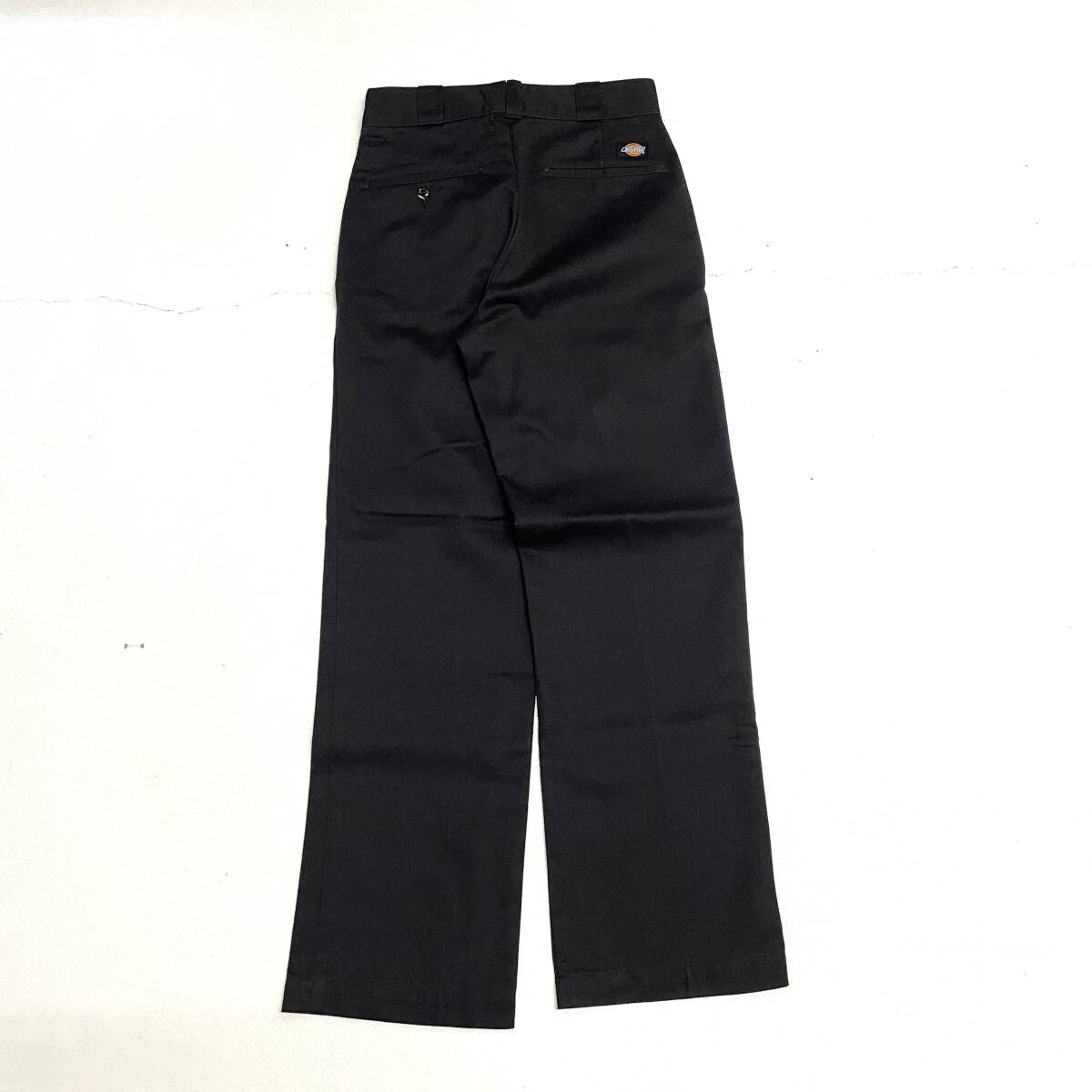 USA古着 90s Dickies 874 ワーク パンツ アメリカ製 W28 L30 / 黒 ブラック チノ ヴィンテージ マチ付き ディッキーズ TALONの画像2