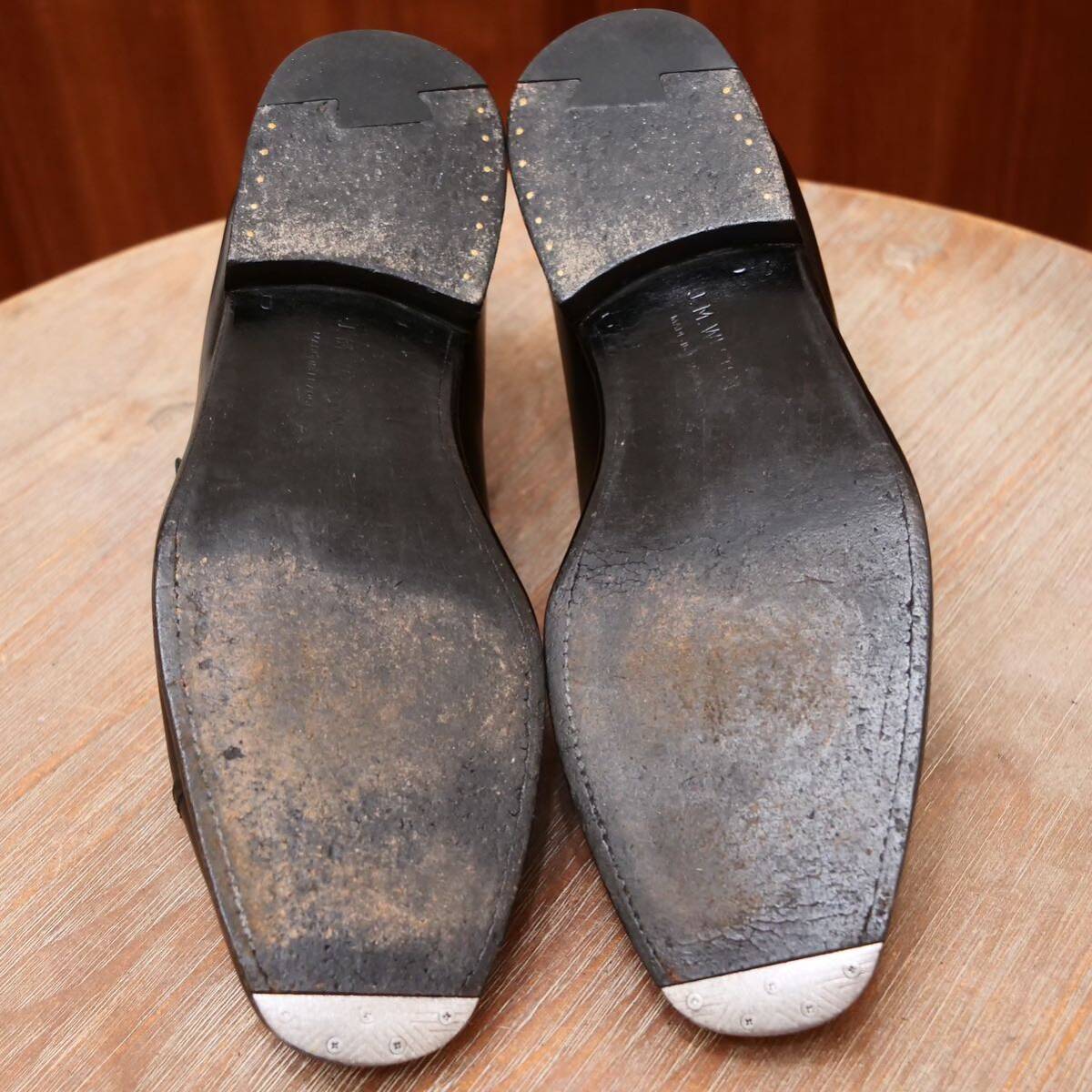 良品◎【J.M.WESTON】ジェーエムウエストン シングルモンク ブラック 7.5D 26.0cm前後 ビジネスシューズ メンズ 革靴の画像6
