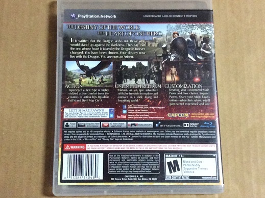 PS3 DRAGON'S DOGMA 北米版 送料無料 規制なし 海外版 輸入版_画像4