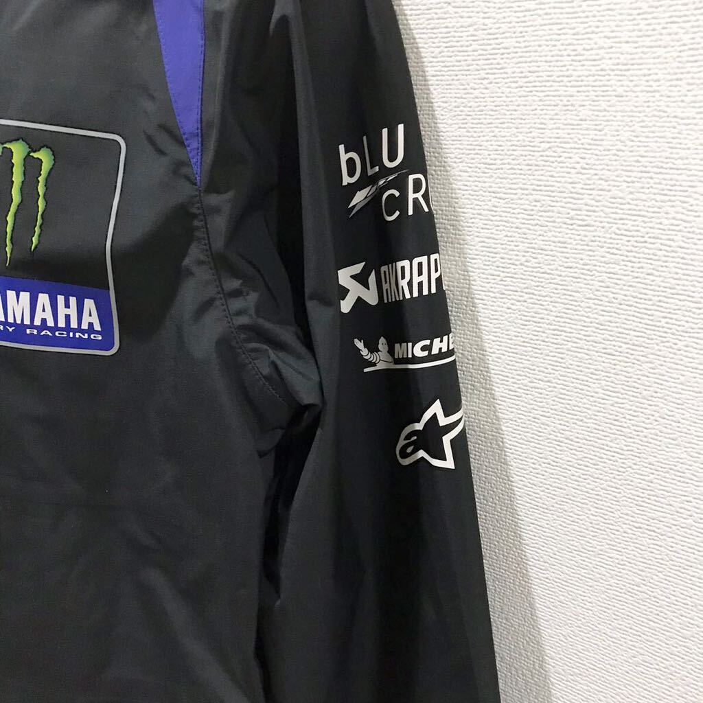 極美品☆ヤマハ×モンスターエナジー☆バイクウェア☆レインウェア☆パーカー/防水☆VR46/企業ロゴ☆ジャケット/モータースポーツ/黒/Sの画像6